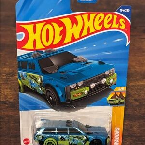 Hot Wheels 2025 Track Dwagon Blue 184/250 HW Wagons 2/5